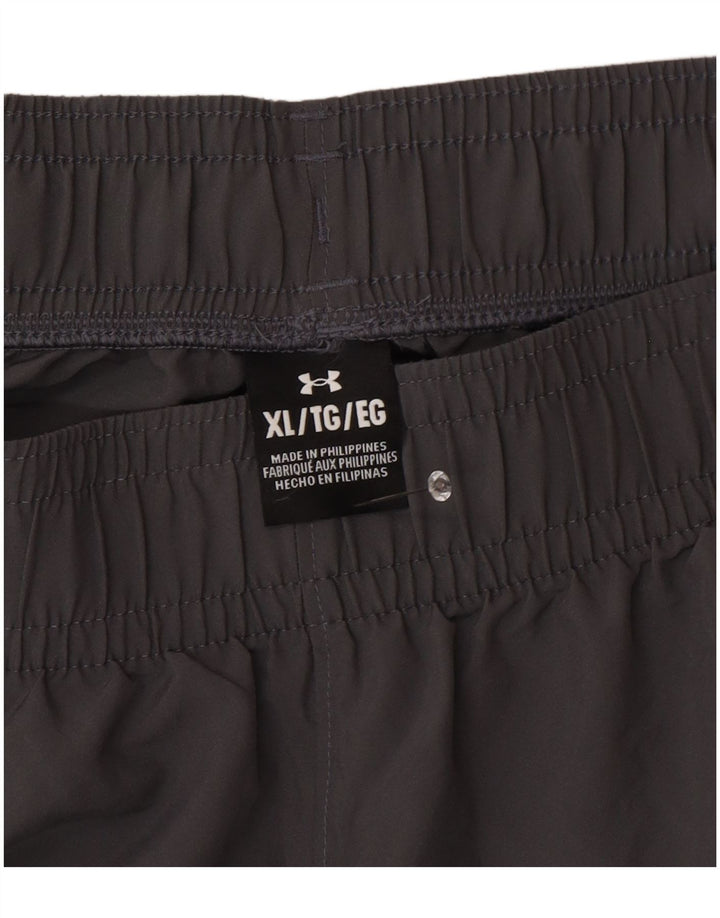Under Armour Mens Graphic Regular Sport Shorts XL Grey Polyester