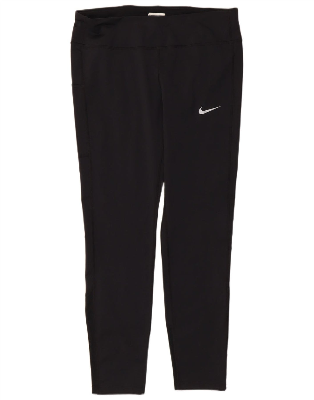 NIKE Womens Dri Fit Leggings UK 16 Large Black Polyester
