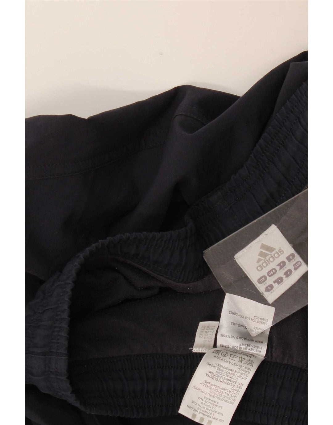 Adidas Womens Tracksuit Trousers UK 16 Large Navy Blue Polyester