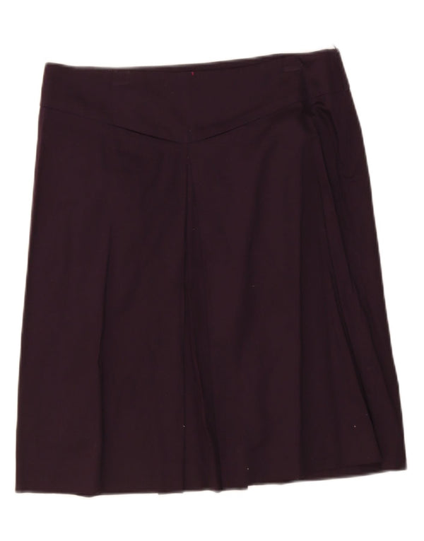 Zara Womens Midi Skirt Medium W32  Purple