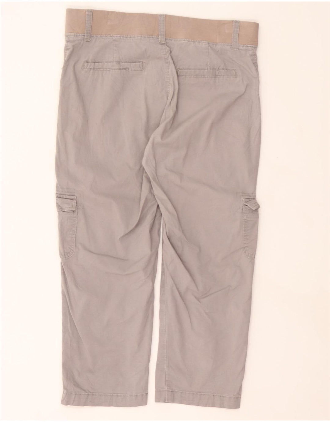LEE Womens Relaxed Fit Cargo Capri Trousers US 6 Medium W32 L22 Grey Vintage Lee and Second-Hand Lee from Messina Hembry 