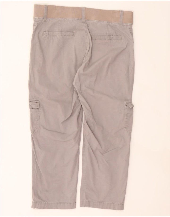 LEE Womens Relaxed Fit Cargo Capri Trousers US 6 Medium W32 L22 Grey Vintage Lee and Second-Hand Lee from Messina Hembry 