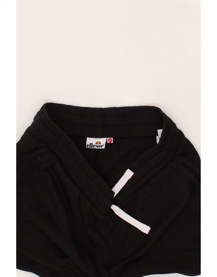 ELLESSE Womens Sport Shorts UK 14 Medium  Black Cotton Vintage Ellesse and Second-Hand Ellesse from Messina Hembry 