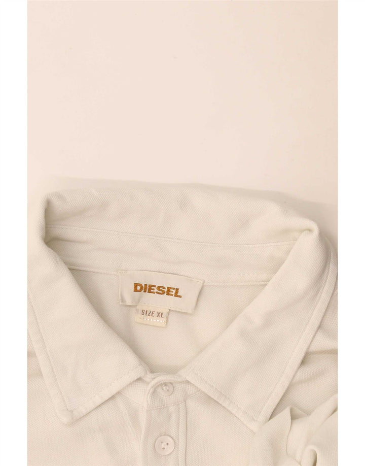 Diesel Mens Polo Shirt XL White