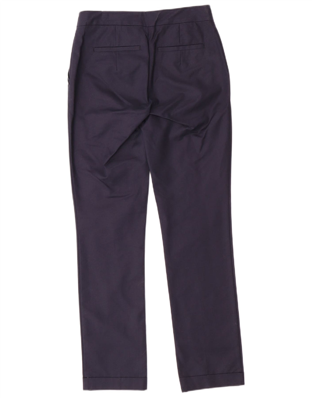 ZARA Womens Straight Chino Trousers EU 34 2XS W24 L28 Navy Blue