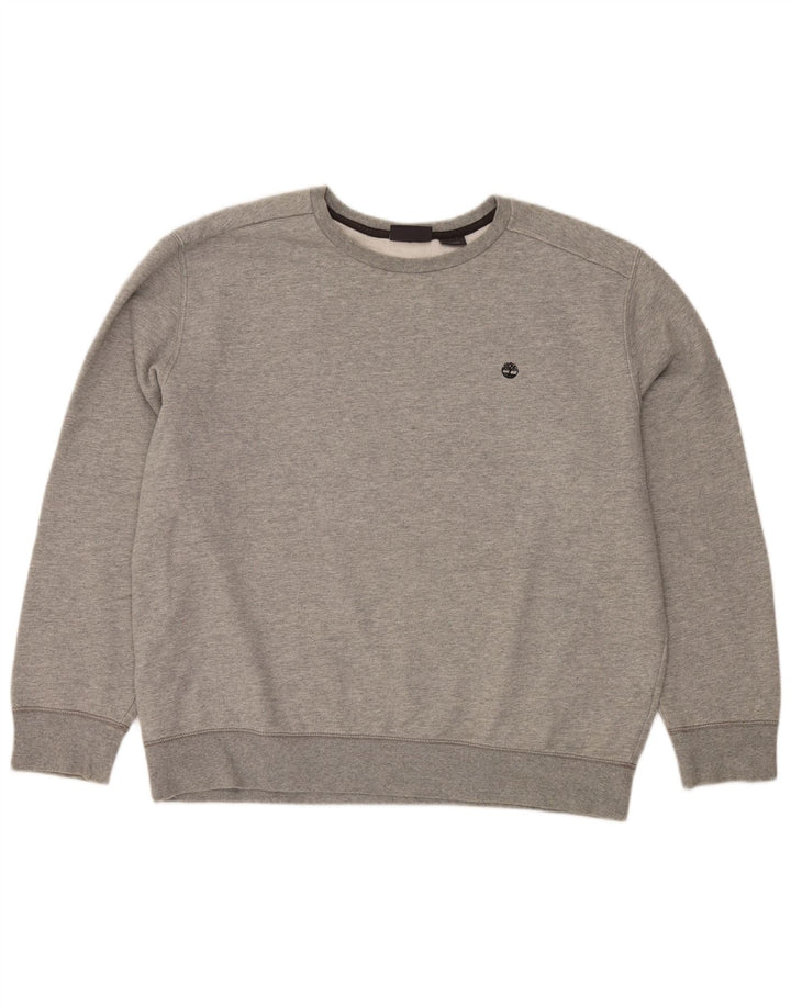Timberland Mens Sweatshirt Jumper 2XL Grey Flecked Cotton