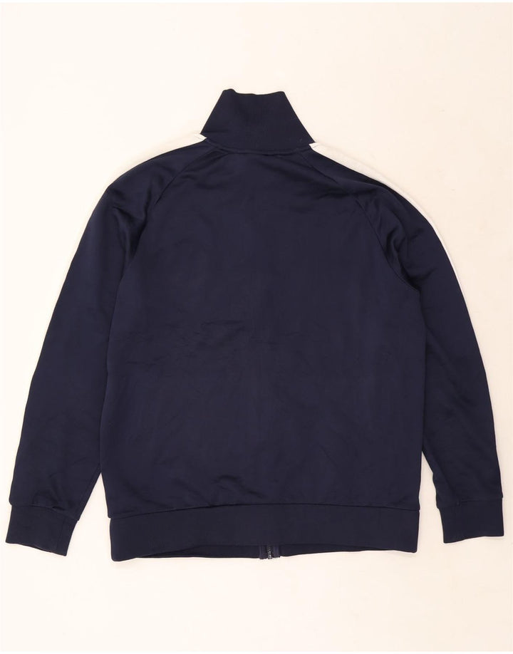 PUMA Mens Tracksuit Top Jacket Large Navy Blue Colourblock Polyester