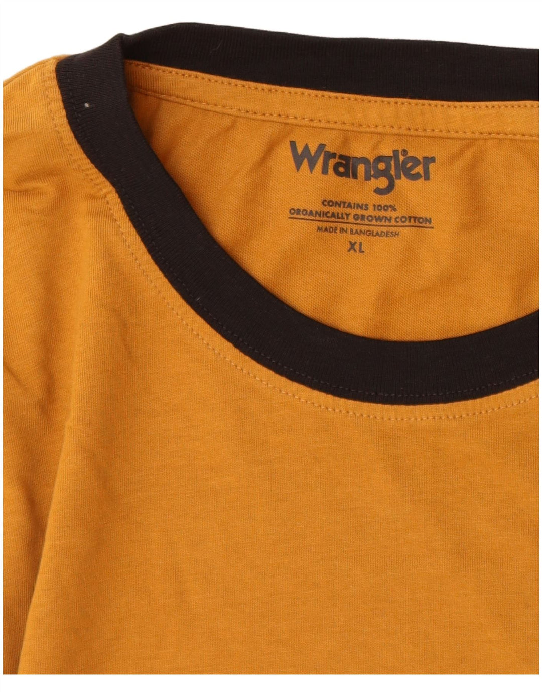 WRANGLER Mens T-Shirt Top XL Brown Cotton