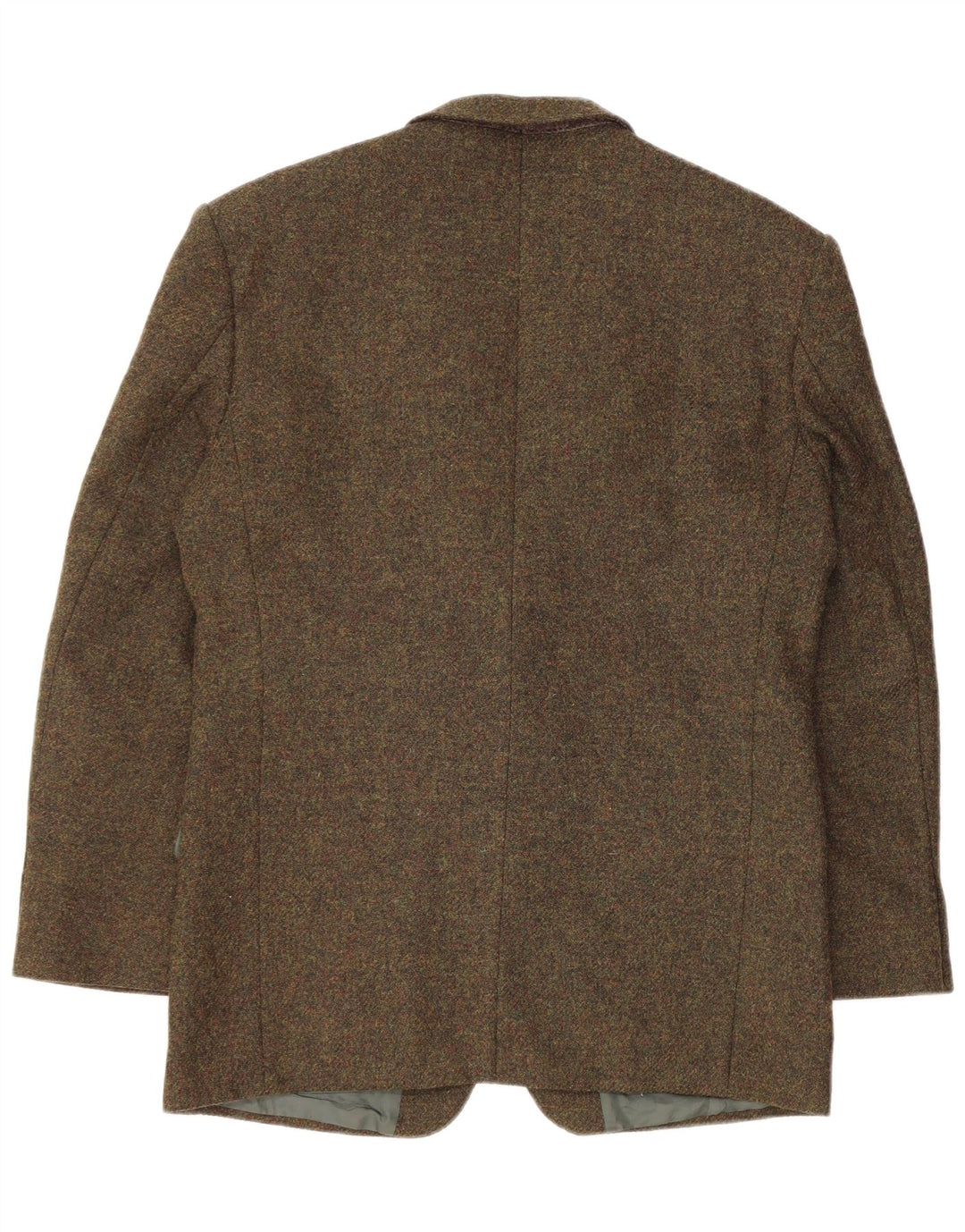 VINTAGE Mens 2 Button Blazer Jacket UK 38 Medium Khaki Flecked