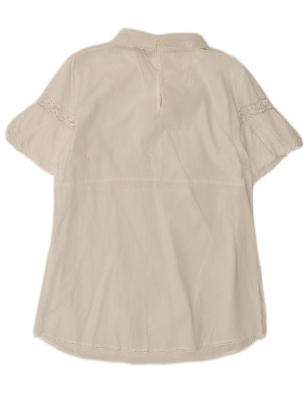 BENETTON Womens Blouse Top UK 12 Medium White