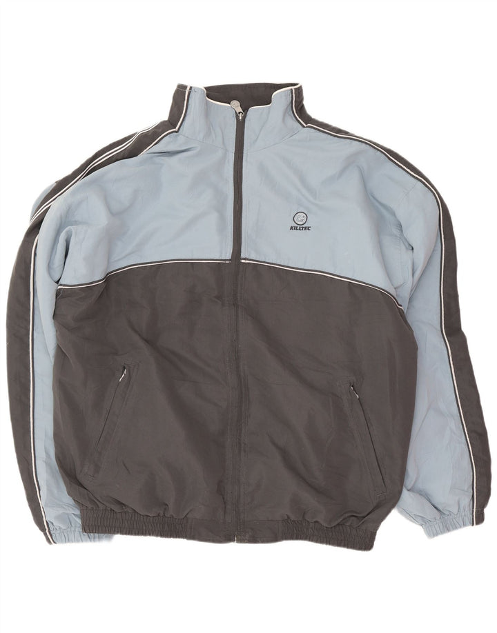Killtec Mens Tracksuit Top Jacket XL Grey Colourblock Polyester