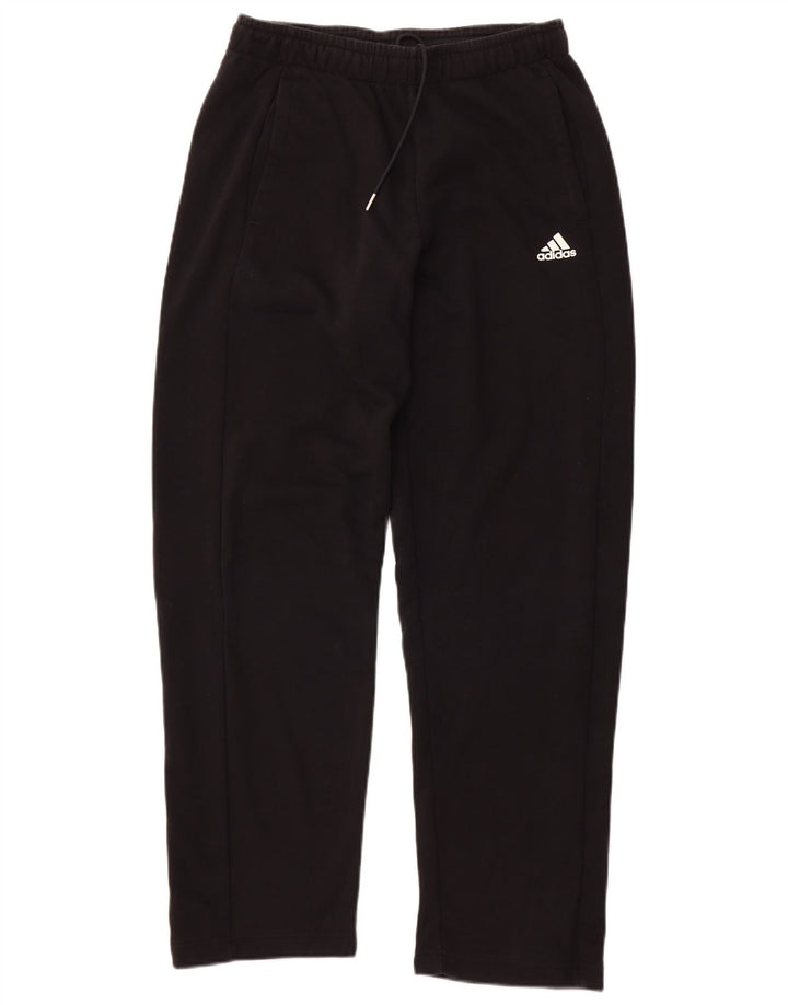 ADIDAS Mens Climalite Tracksuit Trousers Medium Black Cotton