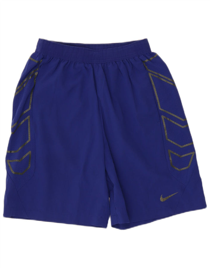 Nike Mens Graphic Sport Shorts Medium Blue Polyester