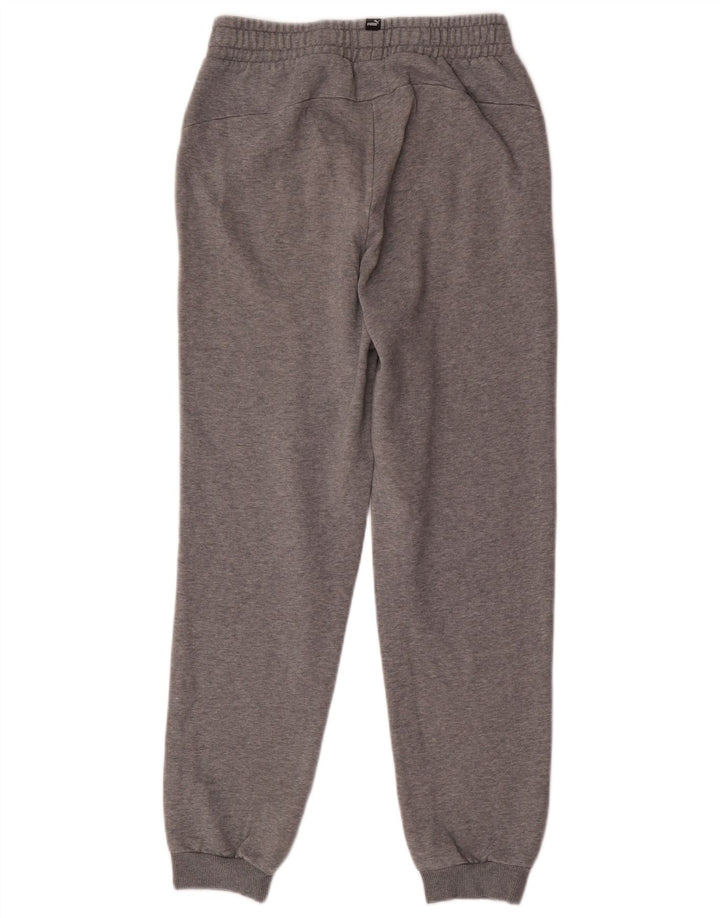 Puma Boys Tracksuit Trousers Joggers 15-16 Years  Grey Cotton