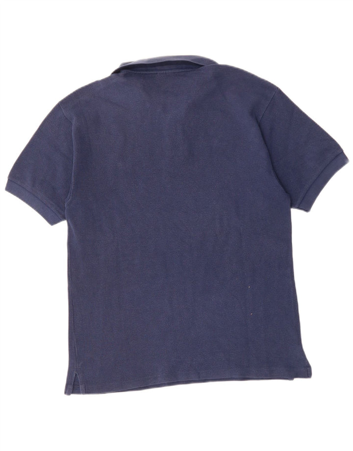 CHAMPION Mens Polo Shirt Small Navy Blue Cotton