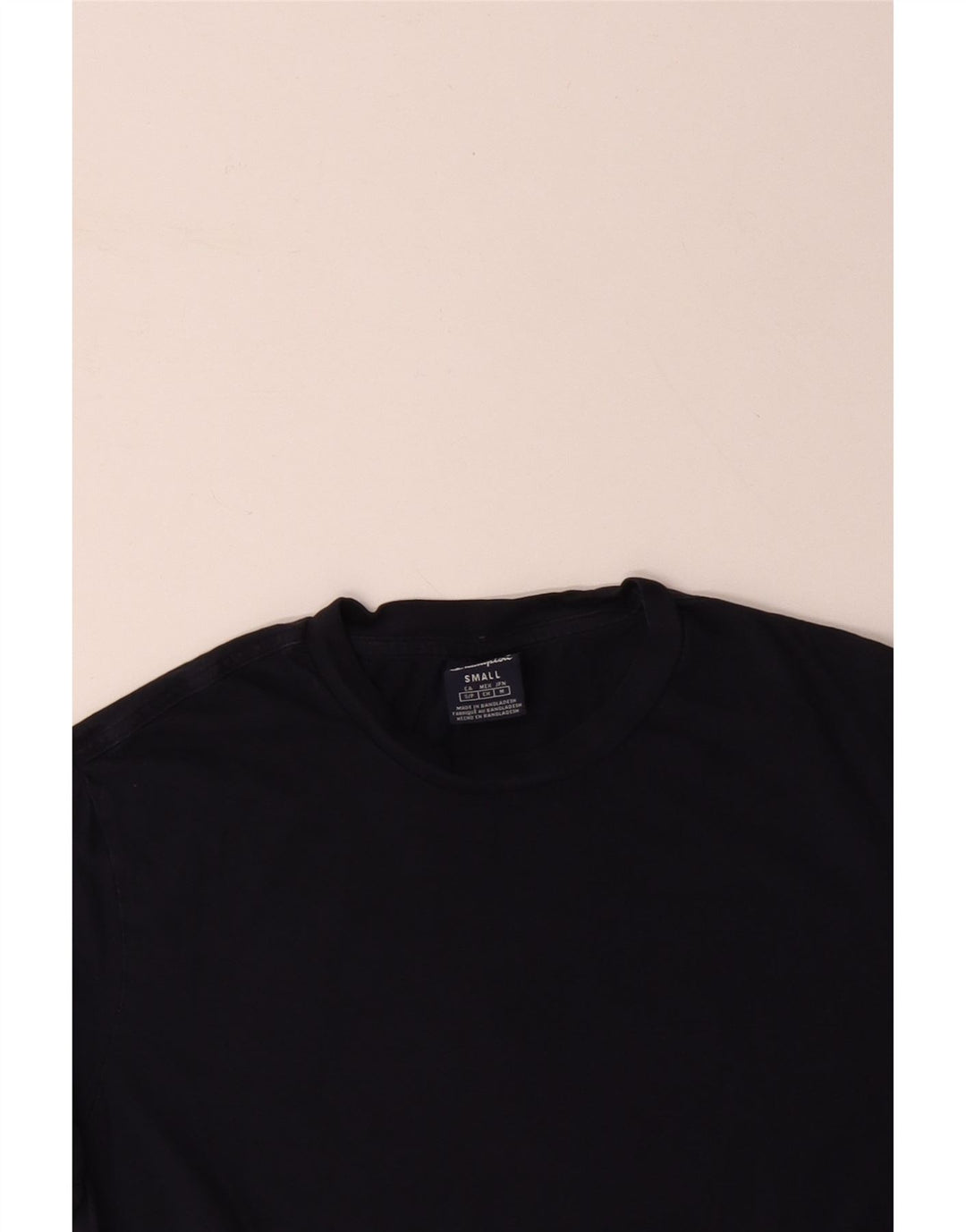 CHAMPION Mens T-Shirt Top Small Navy Blue Cotton