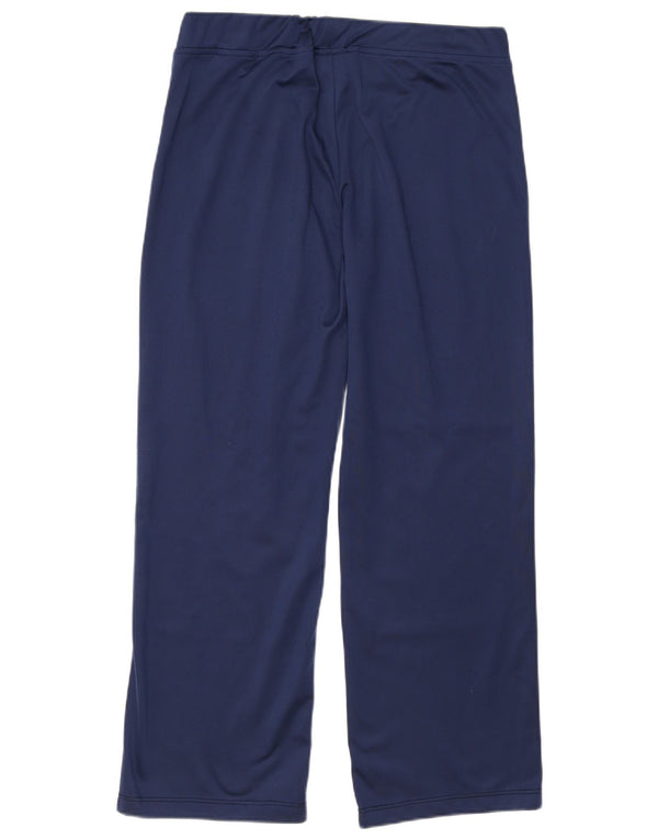 ASICS Womens Tracksuit Trousers UK 16 Large  Navy Blue Polyester