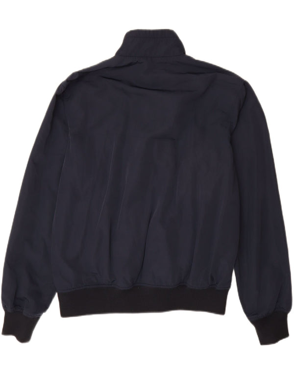 SERGIO TACCHINI Mens Bomber Jacket IT 48 Medium Navy Blue Polyester