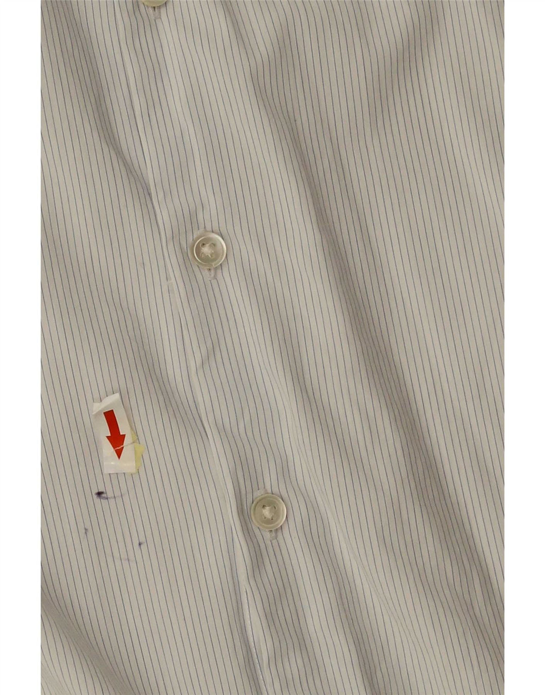 Reiss Mens Regular Fit Shirt Small White Pinstripe Cotton