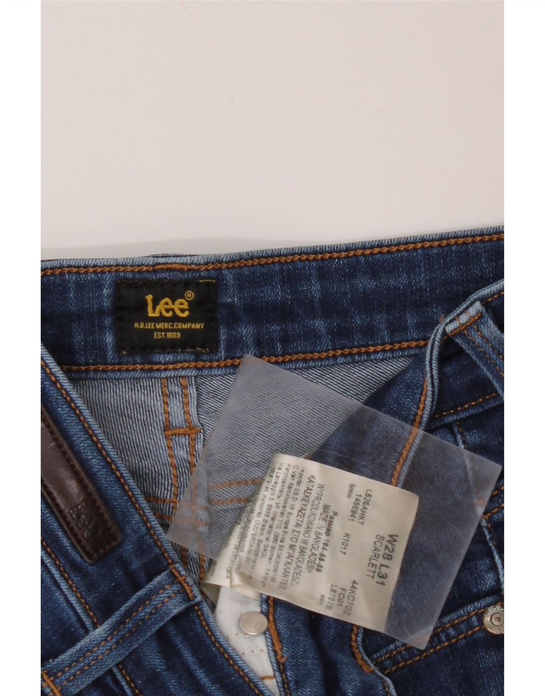 LEE Womens Scarlett Skinny Jeans W28 L29 Blue Cotton