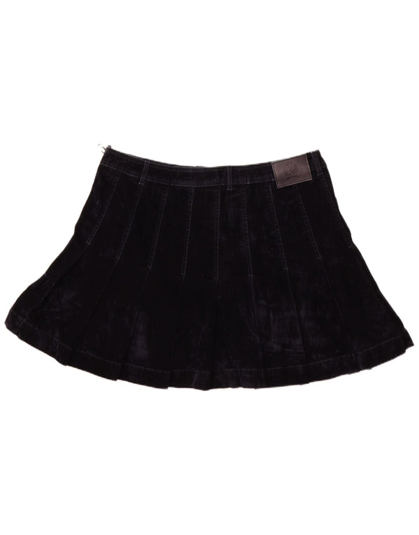 TOMMY HILFIGER Womens Low Waist Mini Skirt EU 50 3XL W40  Navy Blue Cotton