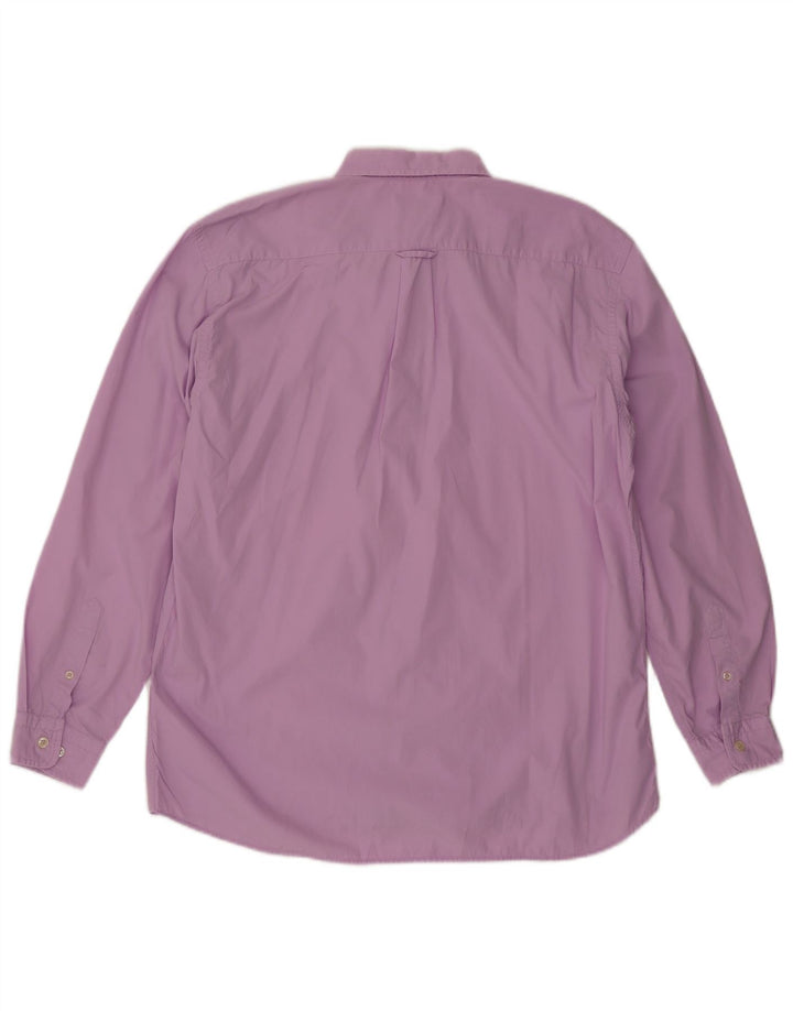 Gant Mens Phoenix Regular Fit Shirt Large Purple Cotton Classic