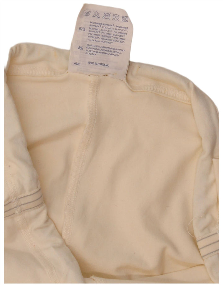 Champion Womens Flare Tracksuit Trousers UK 12 Medium  Off White Polyamide