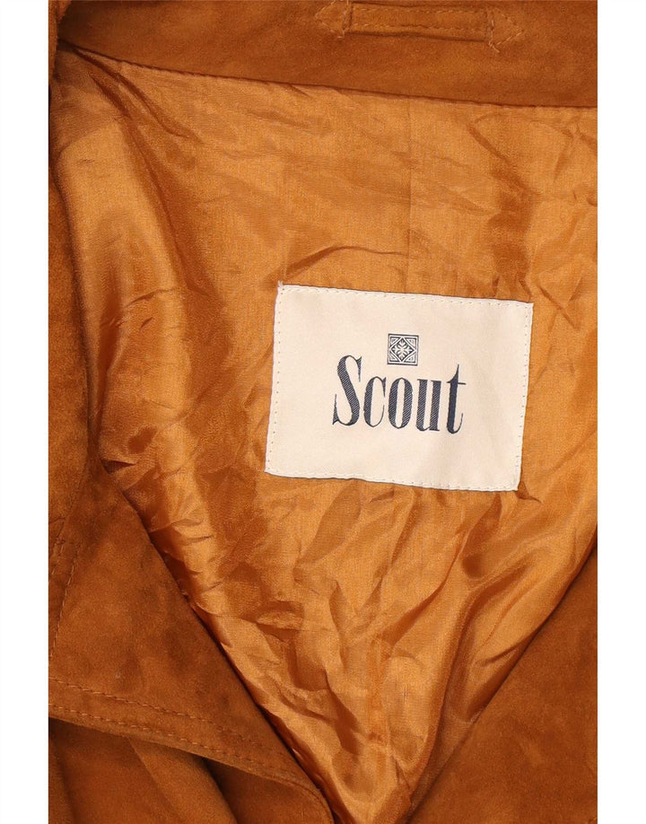 Scout Mens Suede Jacket UK 44 2XL Beige