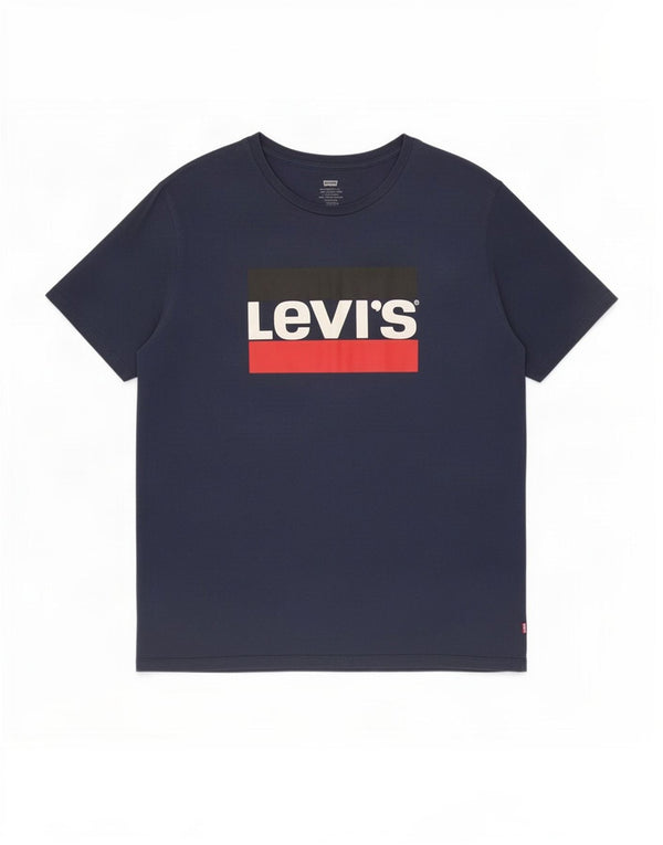 Levi's Mens Graphic T-Shirt Top XL Navy Blue Cotton
