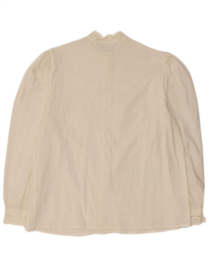 MEICO Womens Shirt Blouse EU 44 XL White Floral