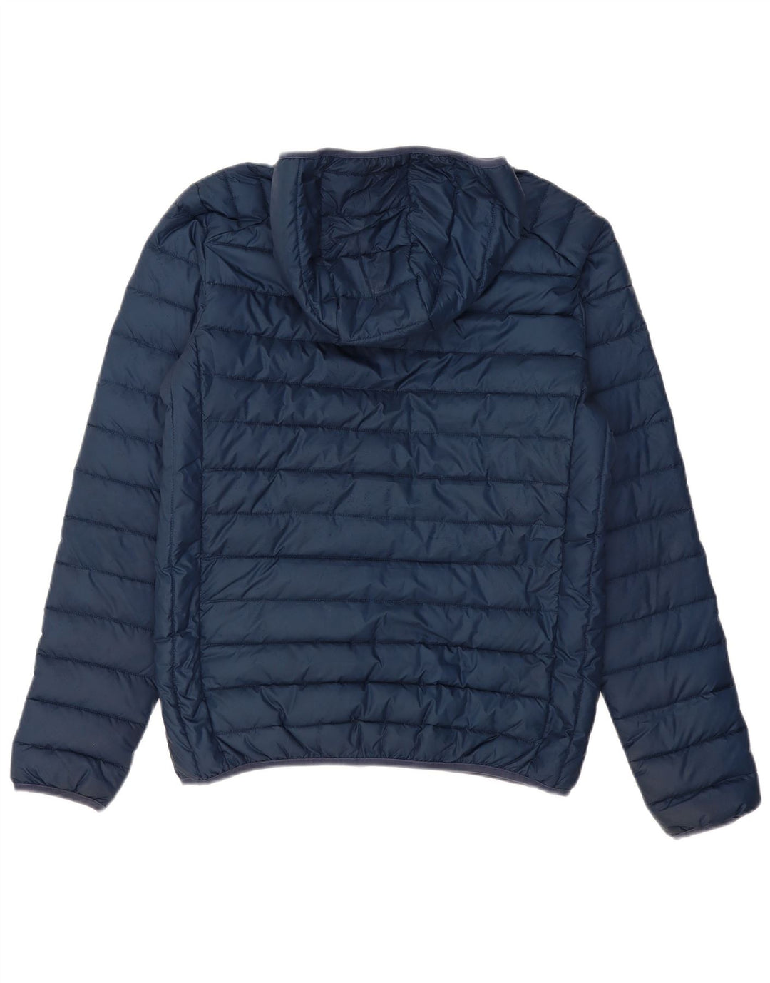 ELLESSE Mens Hooded Padded Jacket UK 36 Small Navy Blue Polyester