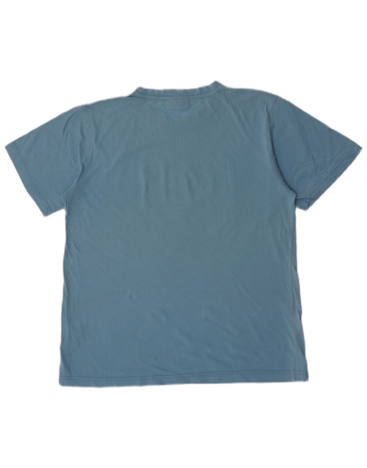 Kappa Mens Graphic T-Shirt Top Medium Blue Cotton