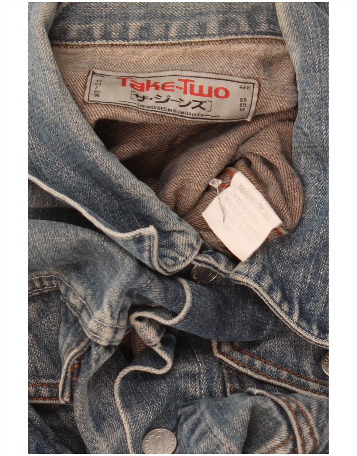 Take Two Mens Denim Jacket UK 40 Large Blue Cotton