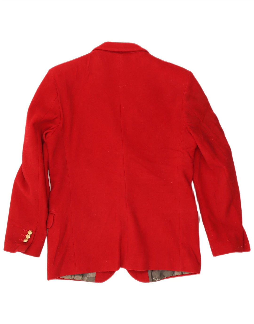 Armata Di Mare Womens 3 Button Blazer Jacket IT 42 Medium Red Wool