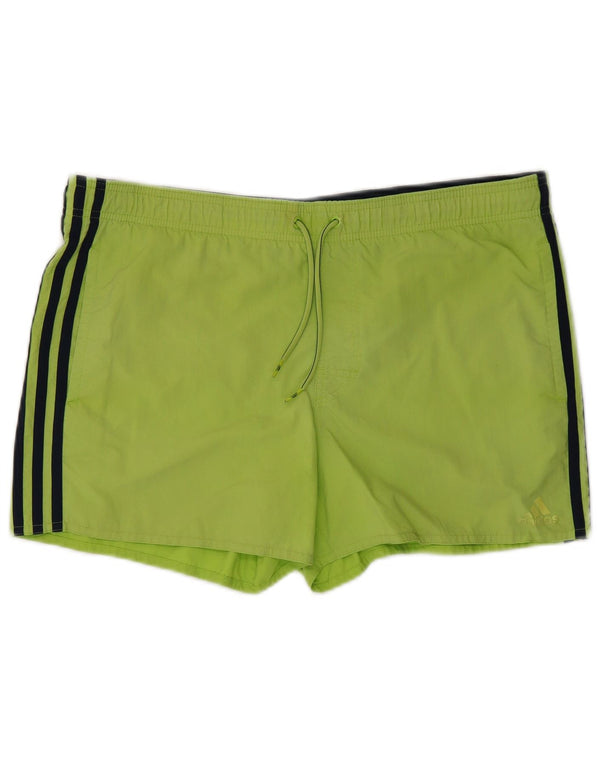 ADIDAS Mens Swimming Shorts Medium Green Polyester