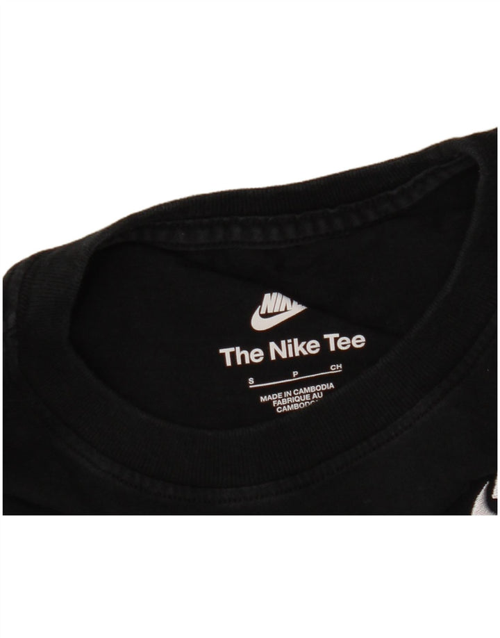 NIKE Womens T-Shirt Top UK 10 Small Black