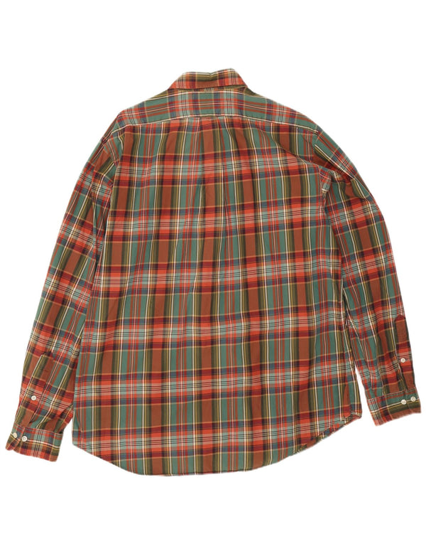 POLO RALPH LAUREN Mens Flannel Shirt Size 43 17 XL Multicoloured Check