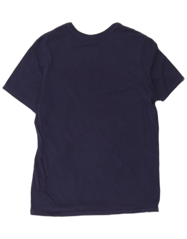 Nike Mens Athletic Cut Graphic T-Shirt Top Medium Navy Blue