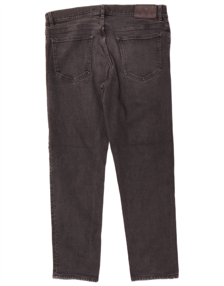 Trussardi Mens Straight Jeans W34 L29 Grey Cotton