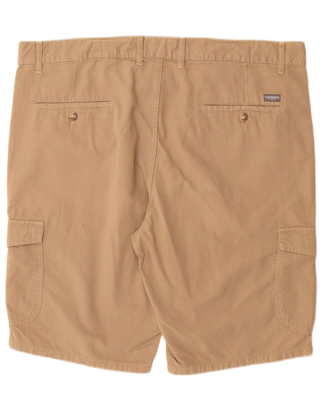 Carrera Mens Regular Fit Cargo Shorts W38 XL Beige Cotton