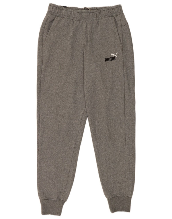 Puma Mens Tracksuit Trousers Joggers Medium Grey Cotton