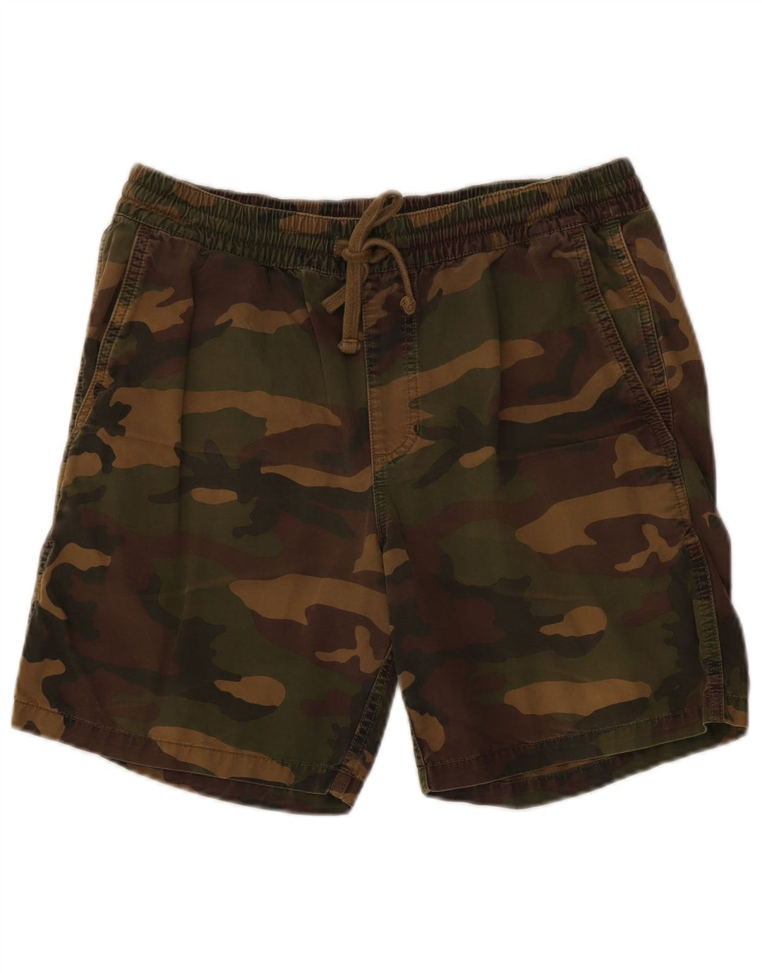 VANS Mens Chino Shorts Medium W30  Khaki Camouflage Cotton