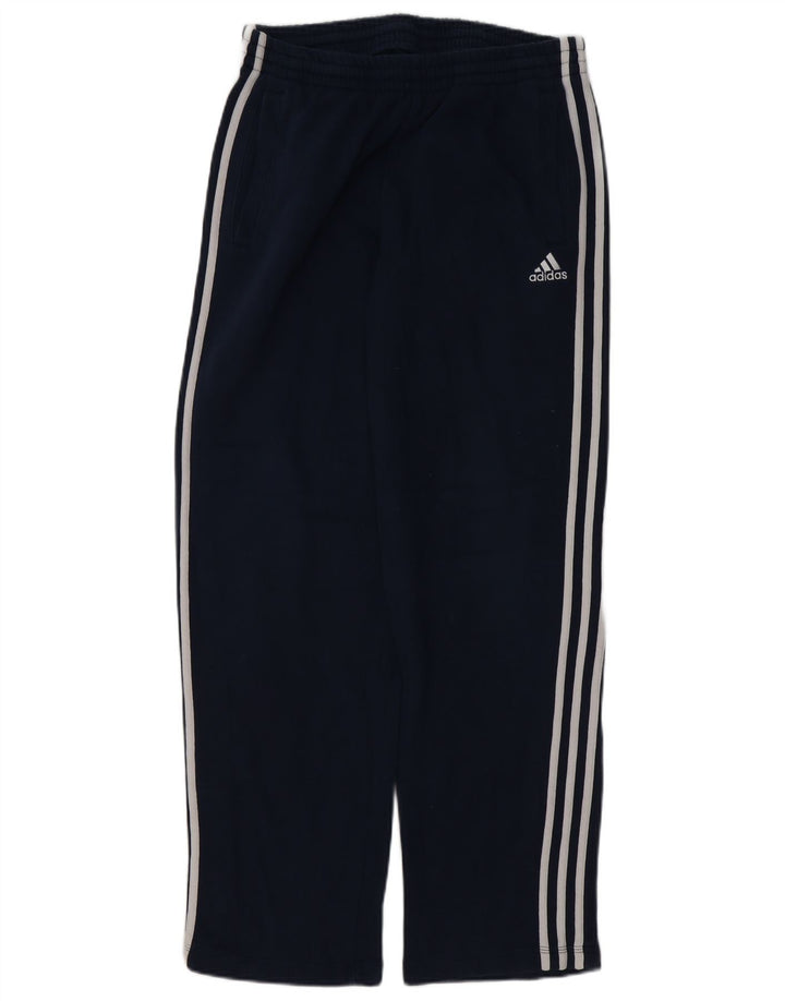 ADIDAS Mens Climalite Tracksuit Trousers UK 40/42 Medium  Navy Blue Cotton