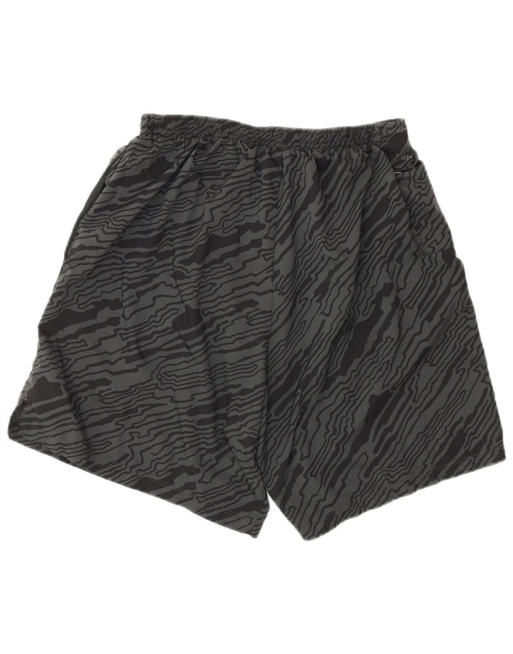 NIKE Mens Dri Fit Abstract Pattern Sport Shorts Large  Grey Polyester