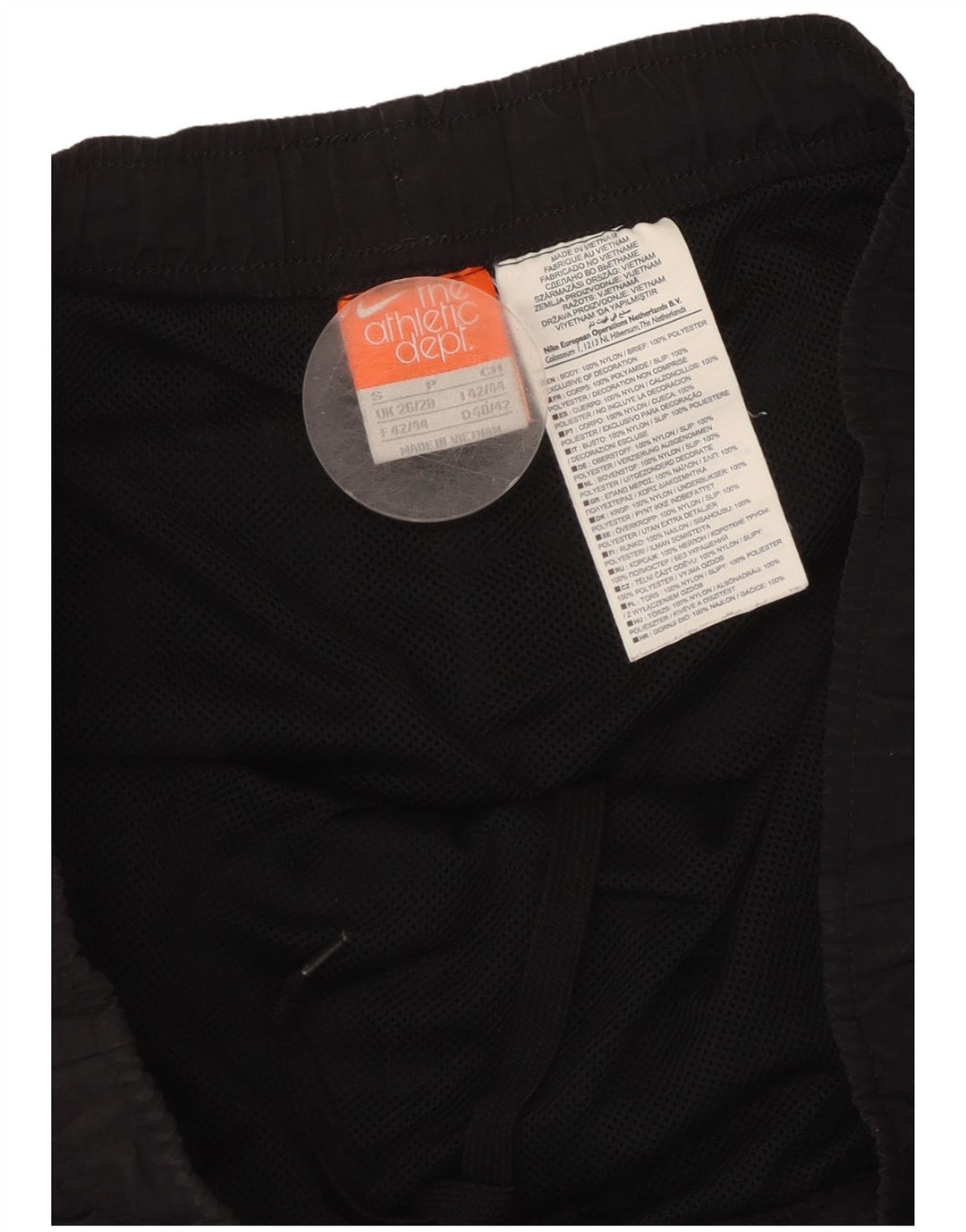 NIKE Mens Graphic Sport Shorts Small  Black Nylon