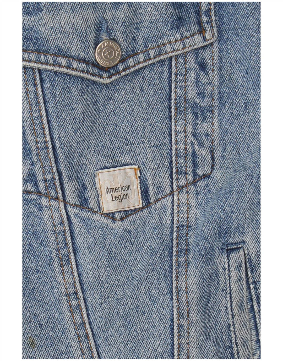 Vintage Mens Denim Jacket UK 42 XL Blue