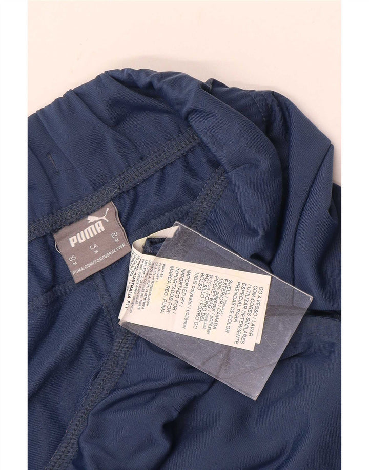 Puma Mens Tracksuit Trousers Joggers Medium Navy Blue Polyester
