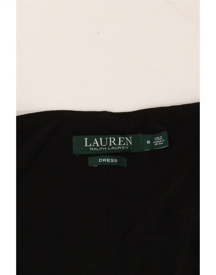 RALPH LAUREN Womens Sleeveless Bodycon Dress US 8 Medium Black Polyester Vintage Ralph Lauren and Second-Hand Ralph Lauren from Messina Hembry 