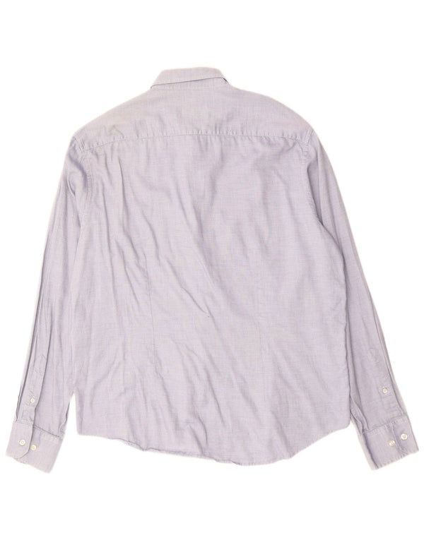 FRED PERRY Mens Slim Fit Shirt 2XL Blue Cotton