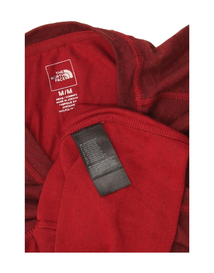 The North Face Mens T-Shirt Top Medium Red Flecked Polyester